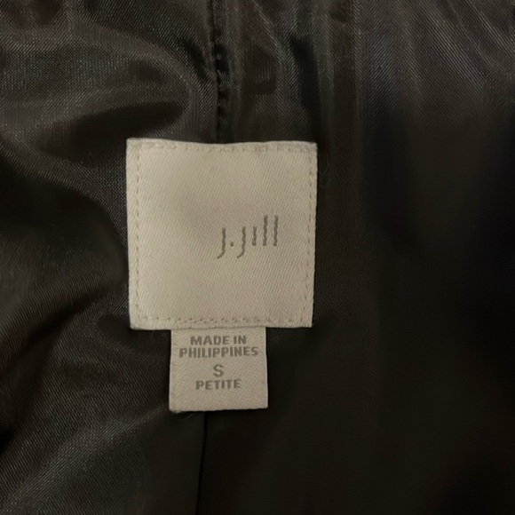 J jill Wool Blend Black Double Breasted Pea Coat Sz S - Picture 4 of 11